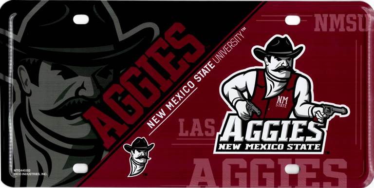 New Mexico State Aggies Metal License Plate