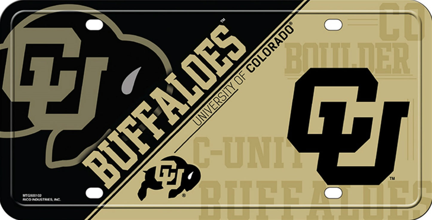 Colorado Buffaloes Metal License Plate