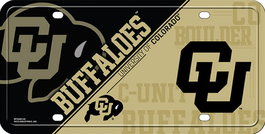 Colorado Buffaloes Metal License Plate