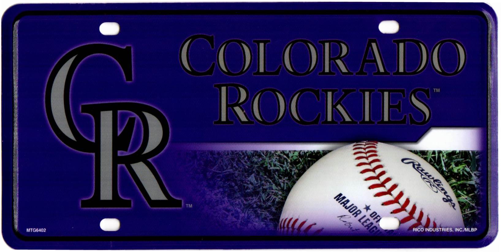 Colorado Rockies Metal License Plate