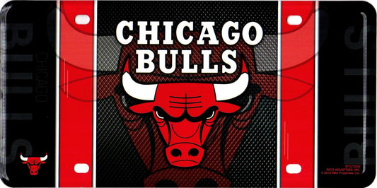 Chicago Bulls Metal License Plate