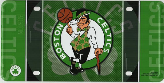 Boston Celtics Metal License Plate