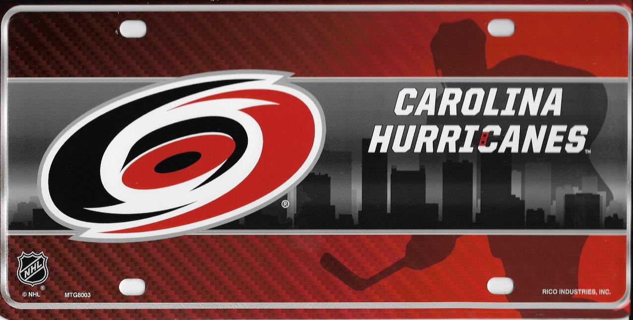 Carolina Hurricanes Metal License Plate