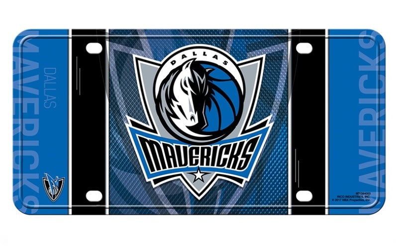 Dallas Mavericks Metal License Plate