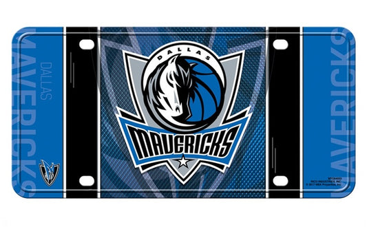 Dallas Mavericks Metal License Plate