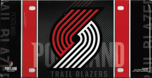 Portland Trail Blazers Metal License Plate