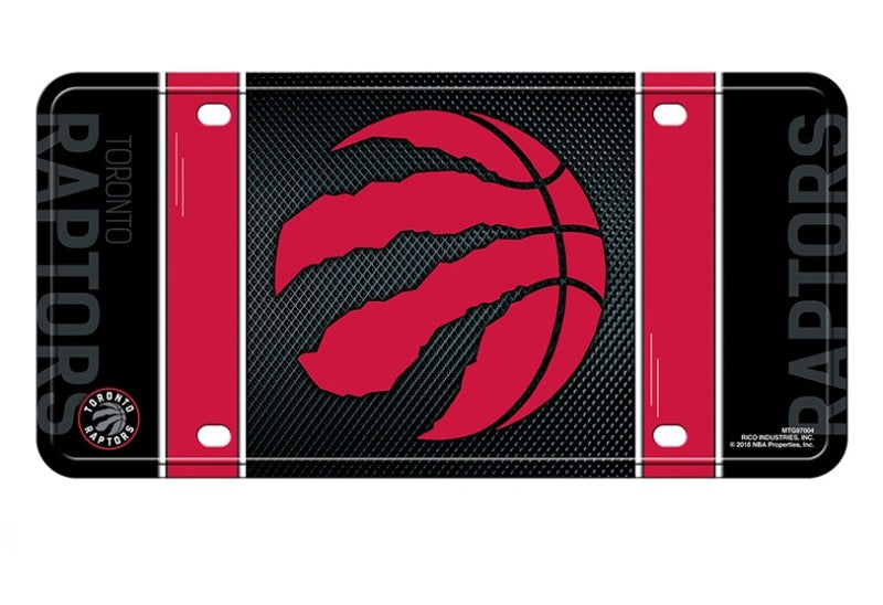 Toronto Raptors Metal License Plate