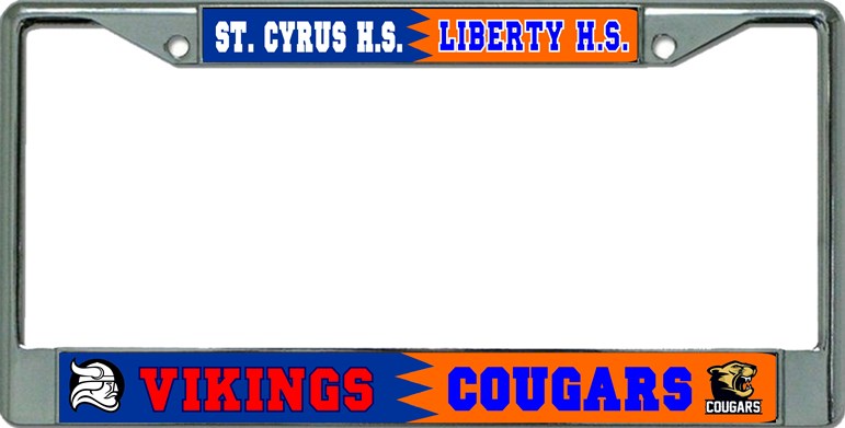 St. Cyrus H.S. / Liberty H.S.  House Divided Photo Frame