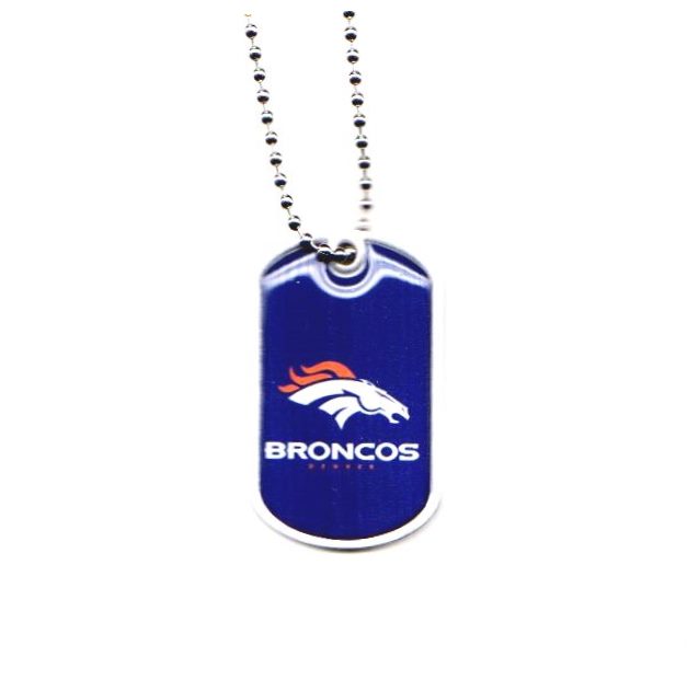 Denver Broncos Domed Dog Tag