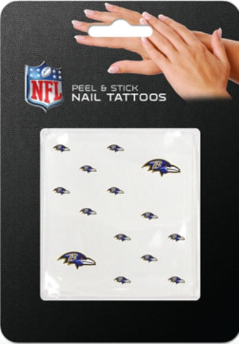 Baltimore Ravens Peel And Stick Nail Tattoos