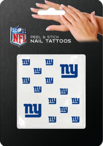 New York Giants Peel And Stick Nail Tattoos