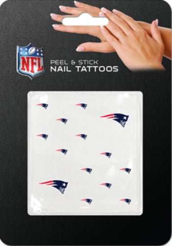 New England Patriots Peel And Stick Nail Tattoos