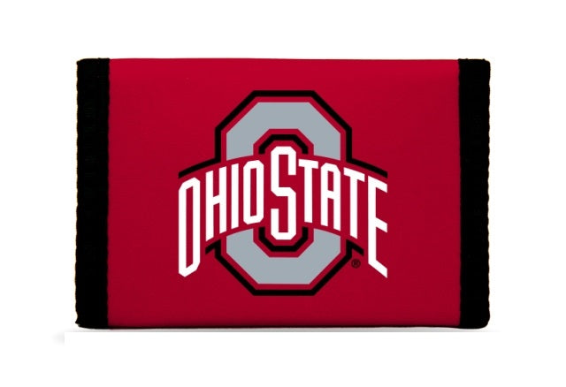 Ohio State Buckeyes Nylon Trifold Wallet