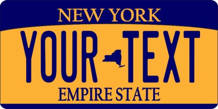 Design It Yourself New York State Look-Alike Bicycle Plate #5