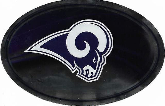 Los Angeles Rams Chrome Die Cut Oval Decal