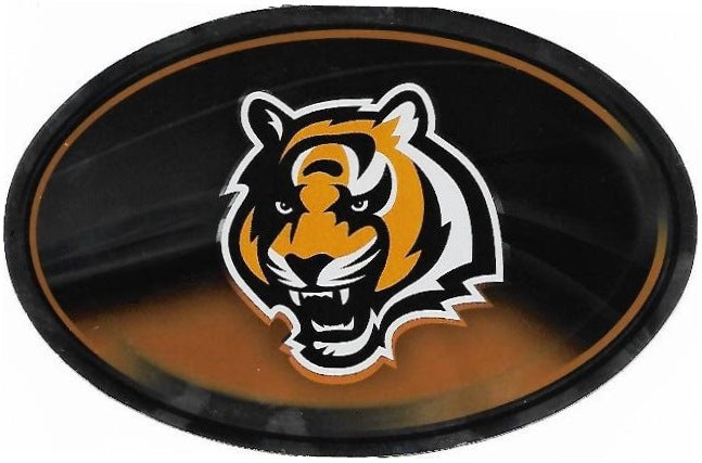 Cincinnati Bengals Chrome Die Cut Oval Decal