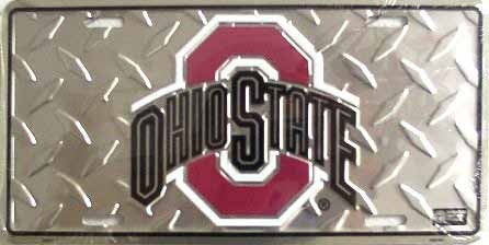 Ohio State Buckeyes Diamond License Plate