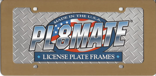 Gold License Plate Frame