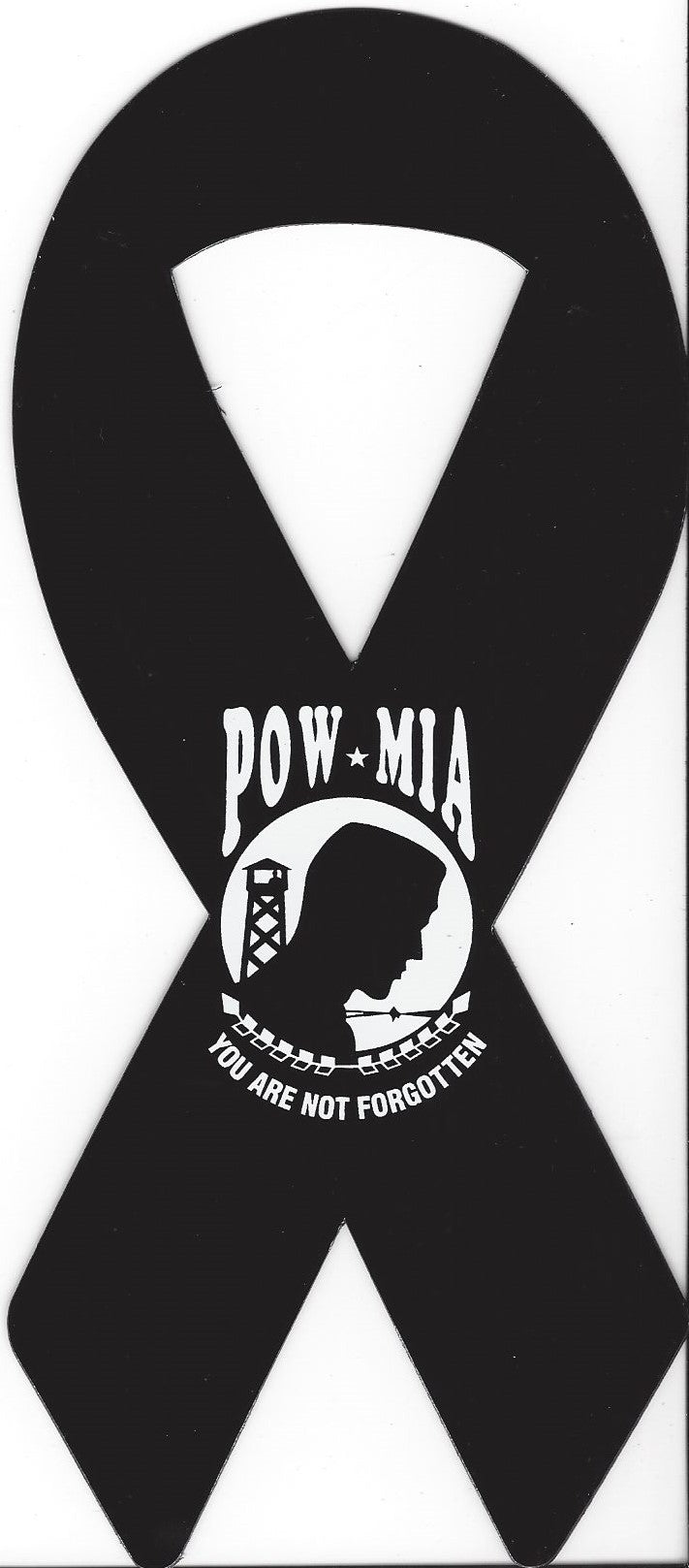 POW MIA Ribbon Auto Magnet