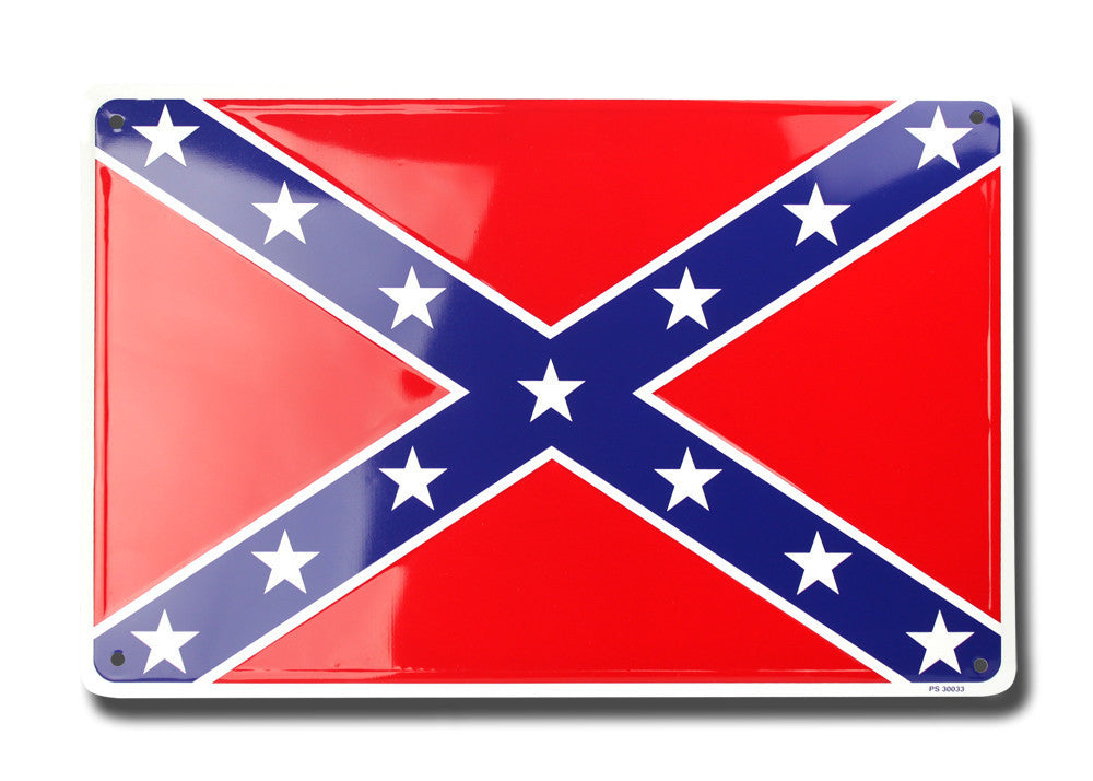 Confederate Rebel Flag Parking Sign