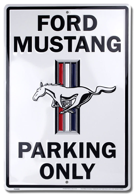 Ford Mustang Only Metal Parking Sign