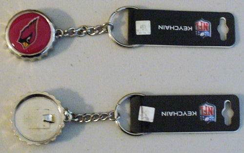 Arizona Cardinals Bottle Cap Keychain