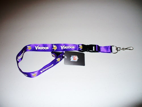 Minnesota Vikings Purple Lanyard With Neck Safety Latch