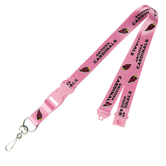 Arizona Cardinals Pink Lanyard With Safety Latch