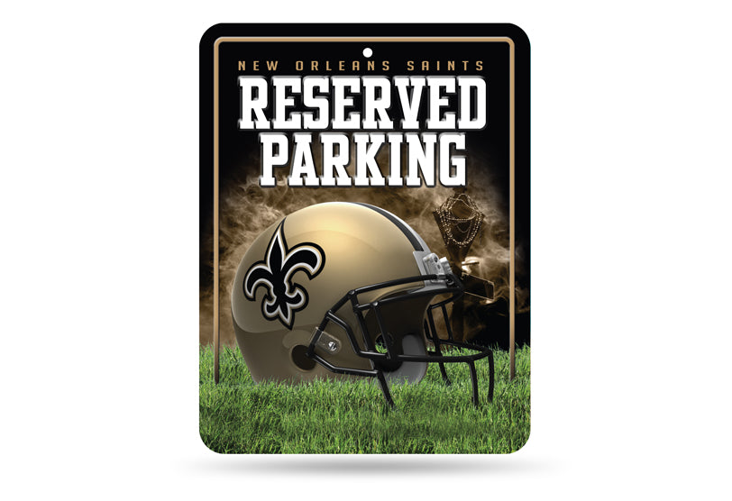 New Orleans Saints Metal Parking Sign