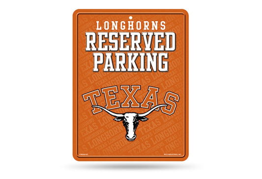 Texas Longhorns Metal Parking Sign