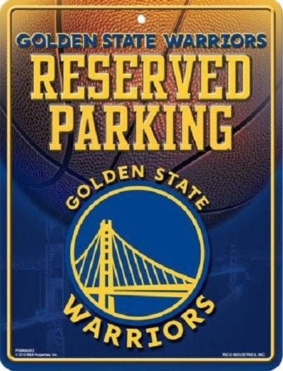 Golden State Warriors Metal Parking Sign