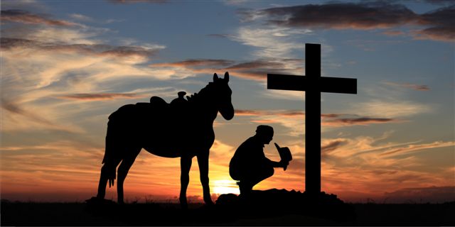 Praying Cowboy License Plate