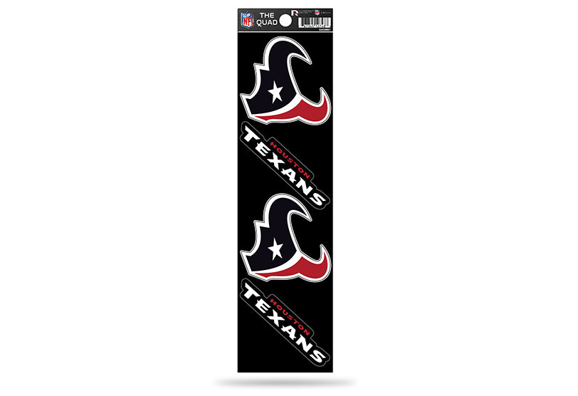 Houston Texans Quad Decal Set