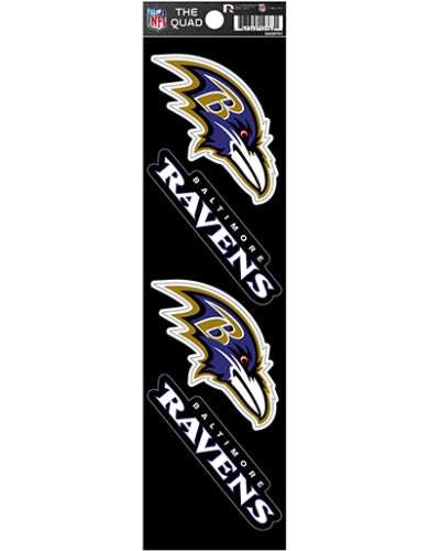 Baltimore Ravens Quad Decal Set