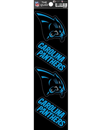 Carolina Panthers Quad Decal Set