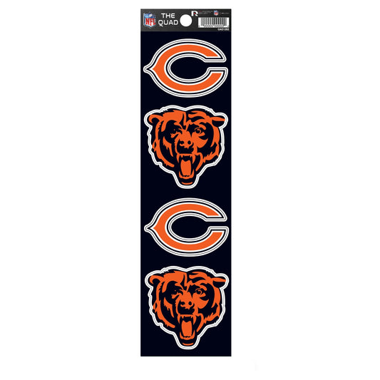 Chicago Bears Quad Decal Set