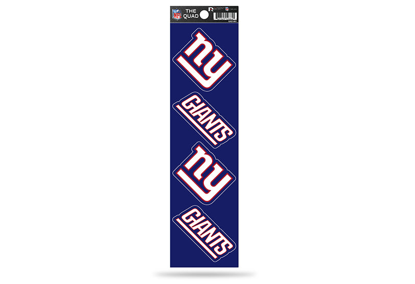 New York Giants Quad Decal Set