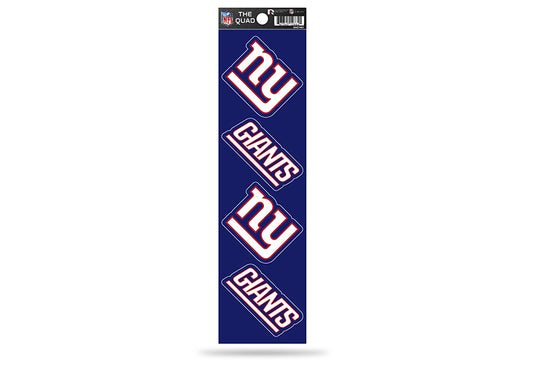 New York Giants Quad Decal Set