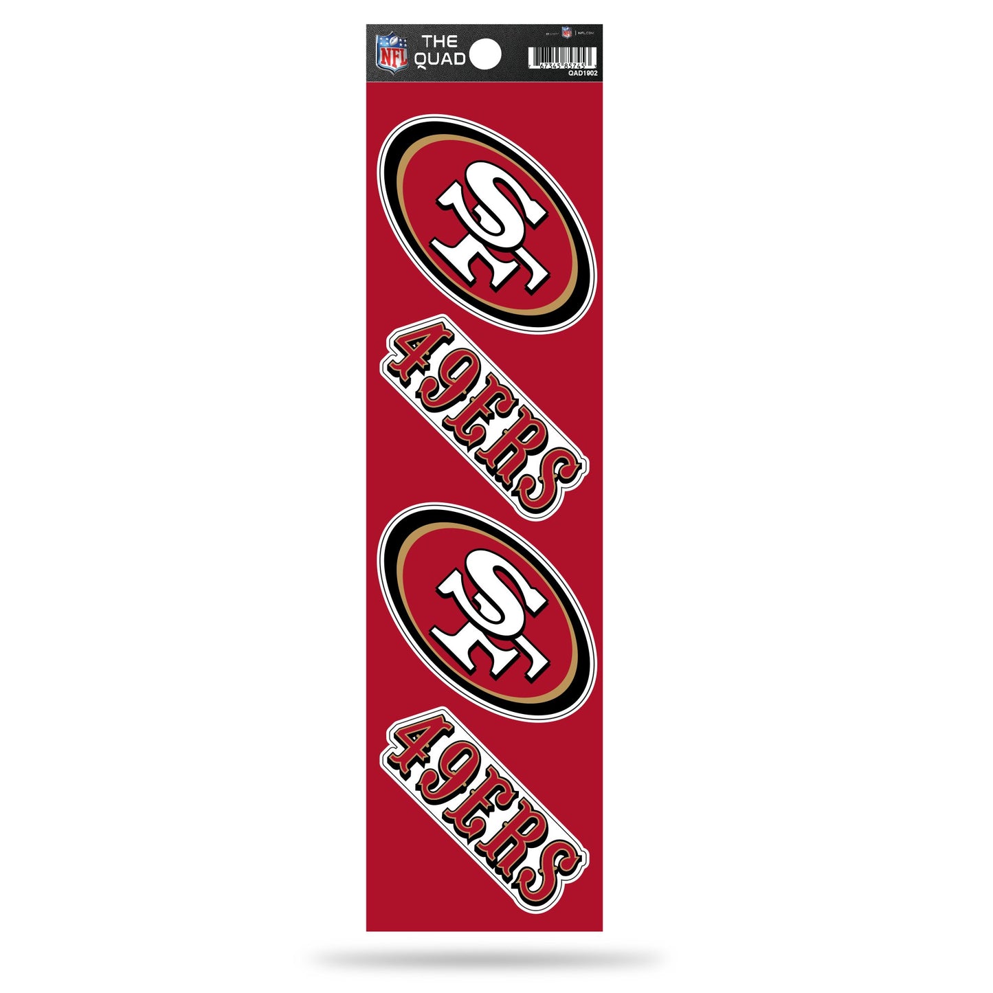 San Francisco 49ers Quad Decal Set