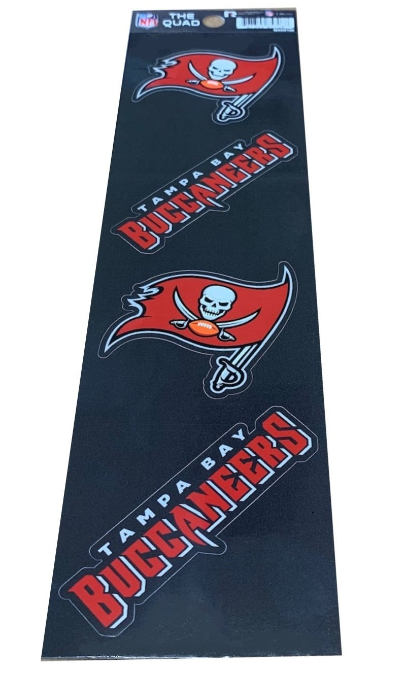 Tampa Bay Buccaneers Quad Decal Set