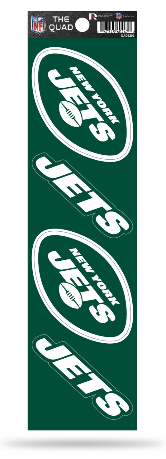 New York Jets Quad Decal Set