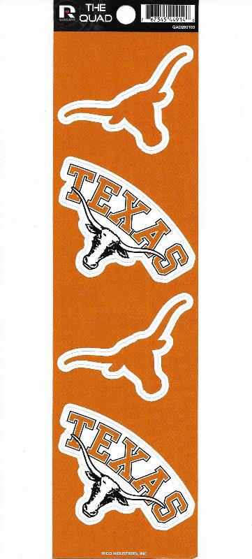 Texas Longhorns Quad Decal Set