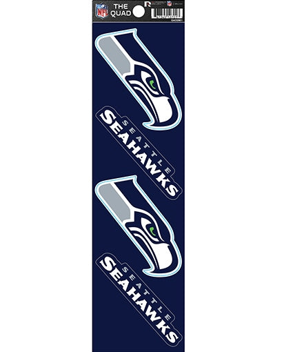 Seattle Seahawks Quad Decal Set