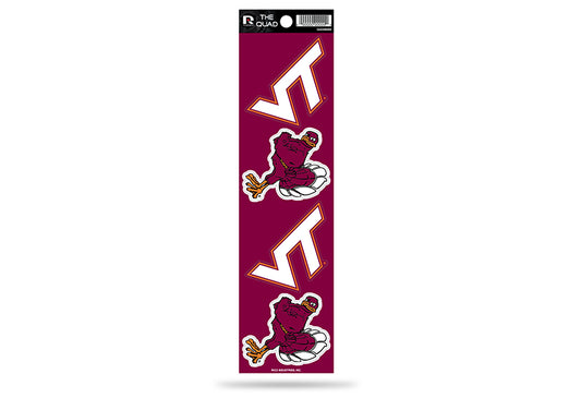 Virginia Tech Hokies Quad Decal Set