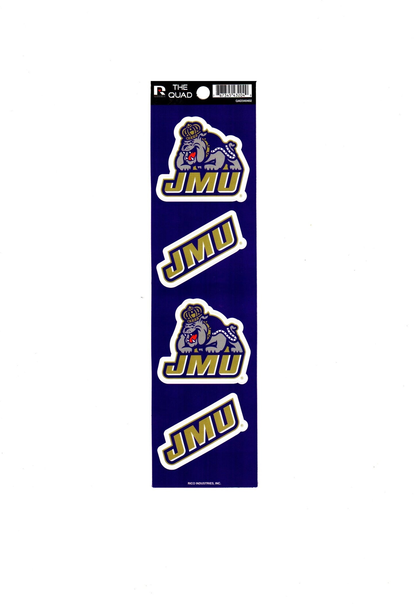 James Madison Dukes Quad Decal Set