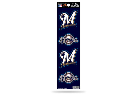 Milwaukee Brewers Quad Decal Set