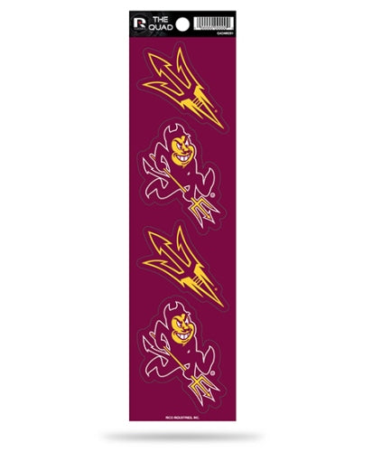 Arizona State Sun Devils Quad Decal Set