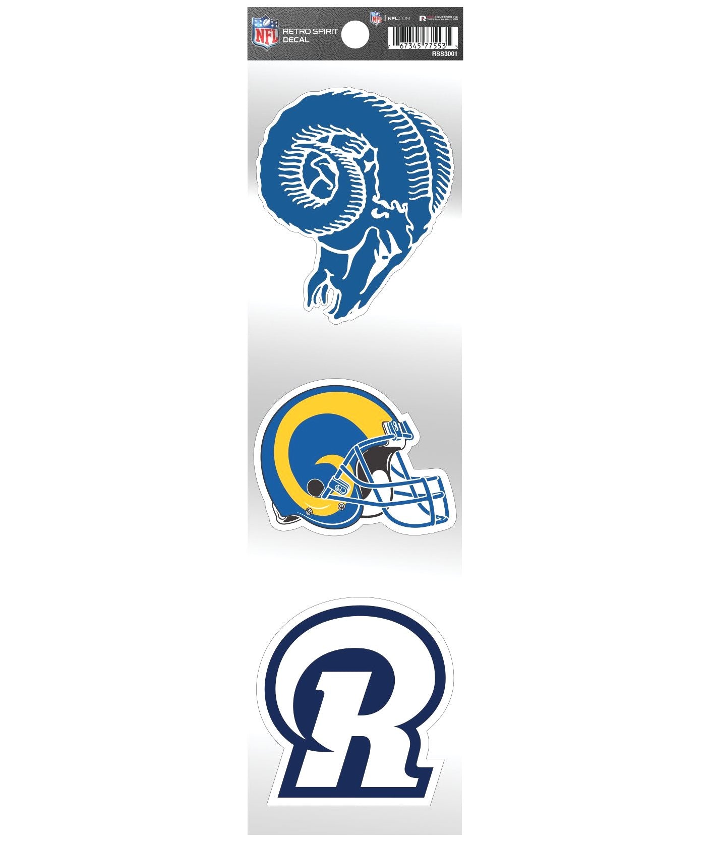 Los Angeles Rams Retro Spirit Decals