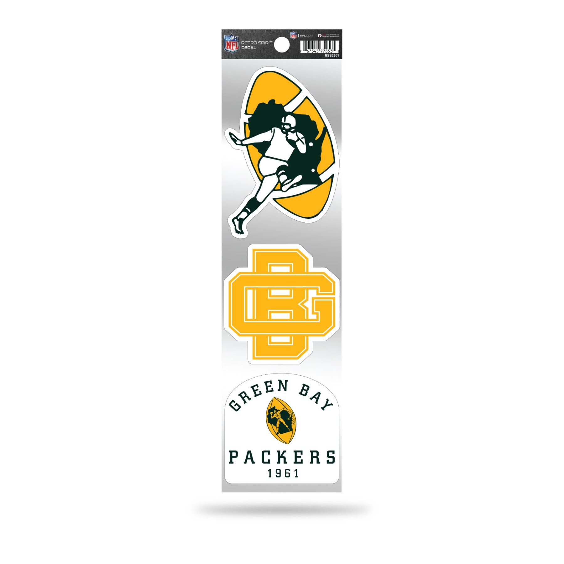 Green Bay Packers Retro Spirit Decals