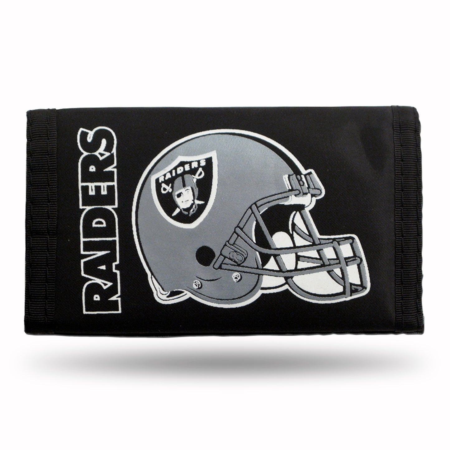 Oakland Raiders Nylon Trifold Wallet